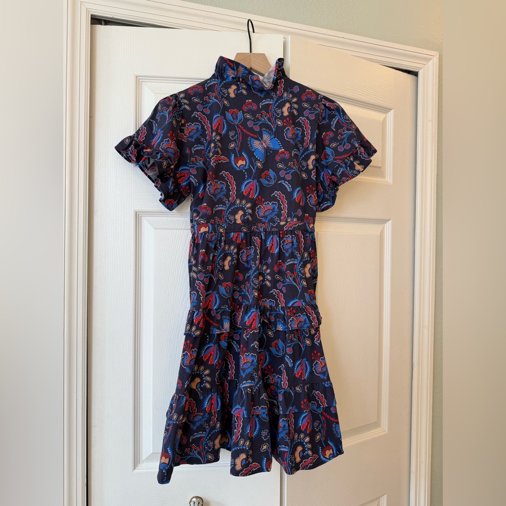 Sail To Sable Aztec Floral Scalloped Edge Shirt Dress - Picture 8 of 11